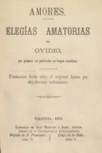 Portada de la novela Amores: Elegías Amatorias en Español