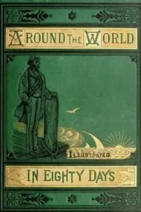 Portada de la novela Around the World in Eighty Days en English