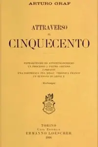 Portada de la novela Attraverso il Cinquecento en Italiano