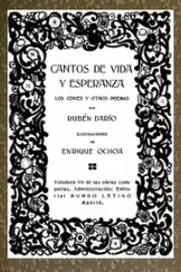 Portada de la novela Cantos de Vida y Esperanza, Los Cisnes y otros poemas en Español