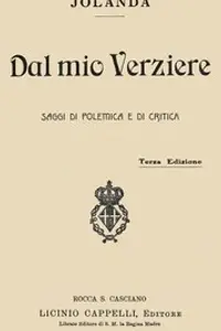 Portada de la novela Dal mio Verziere: Saggi di Polemica e di Critica en Italiano