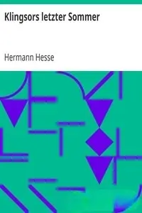 Portada de la novela Klingsors letzter Sommer en Deutsch
