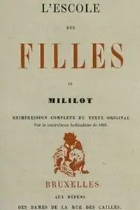 Portada de la novela L'escole des filles en Français