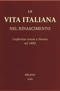 Portada de la novela La Vita Italiana nel Rinascimento en Italiano