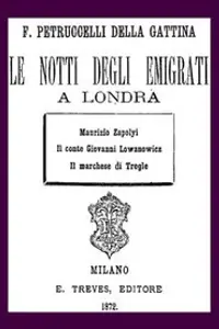 Portada de la novela Le notti degli emigrati a Londra  en Italiano