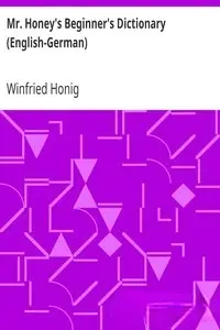 Portada de la novela Mr. Honey's Beginner's Dictionary en Deutsch