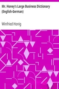 Portada de la novela Mr. Honey's Large Business Dictionary (English-German) en Deutsch