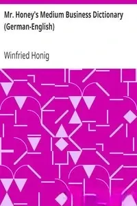 Portada de la novela Mr. Honey's Medium Business Dictionary (German-English) en Deutsch