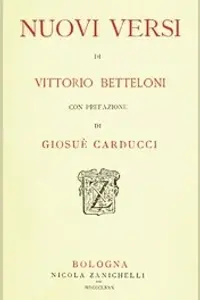 Portada de la novela Nuovi versi  en Italiano