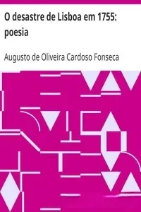 Portada de la novela O Desastre de Lisboa em 1755: Poesia en Português