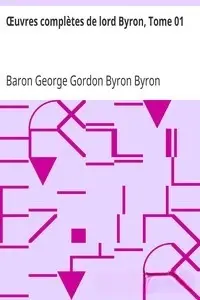 Portada de la novela Œuvres complètes de lord Byron, Tome 01 en Français