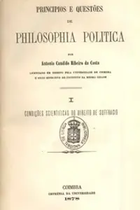 Portada de la novela Principios e questões de philosophia politica (Vol. 1 of 2) en Português