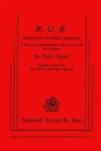 Portada de la novela R.U.R. (Rossum's Universal Robots) en English