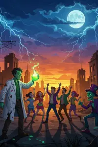 Portada de la novela Zombies, Hongo, Amor y Risa en el Apocalipsis en Español